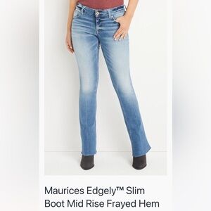 Maurices Mid-Rise Slimboot Jeans Size 12 Regular